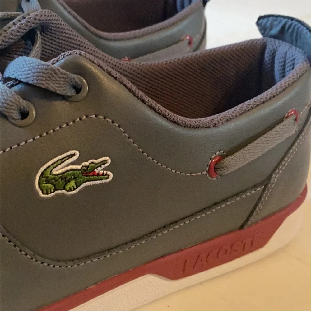 Grey Lacoste Shoes
